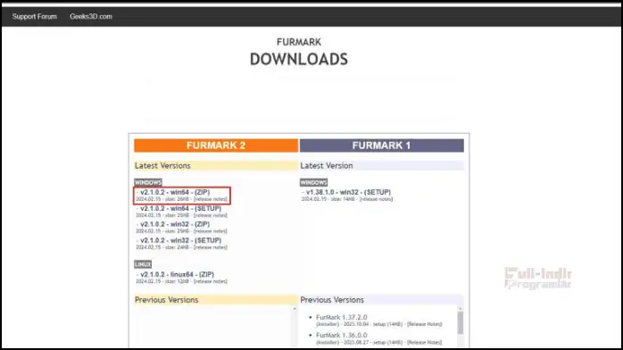 FurMark Indir​ full turkce