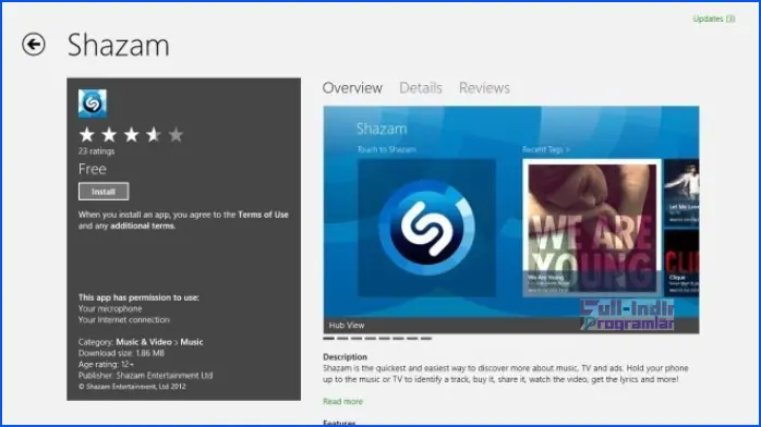 Shazam İndir pc