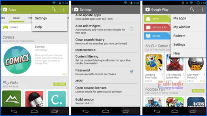 Google Play Store 4.4 2 APK İndir turkce