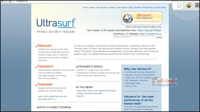 İndir UltraSurf Gezginler