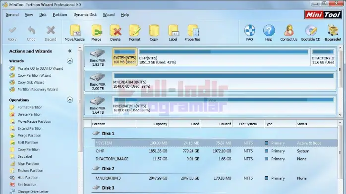 Minitool Partition Wizard Full Indir